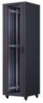 Formrack 42U Cosmoline 600x600 19" szabadon álló rack szekrény - RAL9005 fekete (CSM-42U6060)