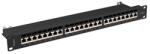 Lanberg Patch panel 24 port 1U 19" CAT. 7 FTP, fekete (PPS7-1024-B) - shop