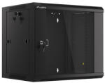Lanberg 19" fali rack szekrény 9U 450 lapraszerelt, fekete (WFFA-5409-10B) - shop