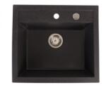  H2 Salio grafit egymedencés gránit mosogatótálca 480 x 480 x 190 mm (salio-grafit)