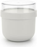 Brabantia Купa за закуска Brabantia Make&Take 1006298, 500+180 мл, Винтово затваряне, Без BPA, Сив (1006298)