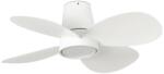Faro Barcelona Ventilator LED dimabil de tavan FARO 34315 KLOVER S LED/20W/230V alb d. 80 cm + telecomandă (FA34315)