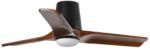 Faro Barcelona FARO 33837-1TW-LED HEYWOOD TUB S ventilator LED reglabil 10W/230V pin/negru Ø 90 cm + telecomandă (FA33837-1TW)