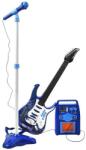 Kruzzel 22409 Elektromos rock gitár gyerekeknek + erősítő és mikrofon, elemes, kék (00022409)