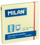Milan Bloc notes adeziv Milan 85401, 76x76, Galben pal (85401)