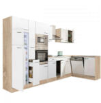 Leziter Yorki 370 sarok konyhabútor felülfagyasztós hűtős kivitelben - pepita - 463 740 Ft