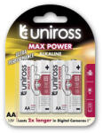 Asalite Uniross MAX POWER Alkáli Ceruza Elem AA (LR6) (1, 5V) B4 (REX-01069)