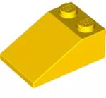 LEGO® 3298c3 - LEGO sárga kocka 33° elem 3 x 2 méretű (3298c3)