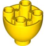 LEGO® 24947c3 - LEGO sárga kupola alj, 2 x 2 méretű, bütykökkel (24947c3)