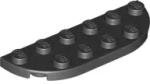 LEGO® 18980c11 - LEGO fekete lap lekerekített sarkokkal, 2 x 6 méretű (18980c11)