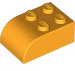 LEGO® 6215c110 - LEGO élénk világos narancssárga kocka 2 x 3 méretű íves tetővel (6215c110)