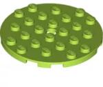 LEGO® 11213c34 - LEGO lime lap 6 x 6 méretű, lyukkal (11213c34)