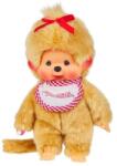 Monchhichi Мончичи момиче бежово с червена лигавник 20см