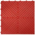 SwissDeck Műhelypadló - SwissDeck RibDeck Classic 33, 3 x 33, 3 cm - Racing Red (RDC-RR)