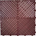 SwissDeck Műhelypadló - SwissDeck RibDeck Classic 33, 3 x 33, 3 cm - Wine Red (RDC-WR)