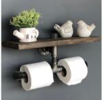 ASIR GROUP Vécépapír tartó polccal BORU 12x40 cm fenyő 792EVL1716 (AS1139)