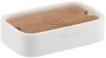 Gedy - NINFEA fehér/bambusz szappantartó 131102 (SH0021)