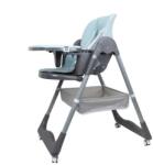 Z-TOOLS Scaun de Masa Copii, Maxim 50 kg, Inaltime Reglabila, 12-36 Luni, Albastru (ZLN-ZTS9135) Scaun de masa bebelusi, inaltator