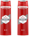 Old Spice Original 3 az 1-ben tusfürdő és sampon férfiaknak (2x400 ml)