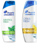 Head & Shoulders Menthol korpásodás elleni sampon + Head & Shoulders Citrus Fresh korpásodás elleni sampon csomag