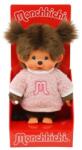 Monchhichi Moncsicsi lány rózsaszín bolyhos pulóverben 20cm (PR00753654)