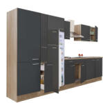 Leziter Yorki Konyhabútor - Sonoma Tölgy/Antracit - 360 cm (HOL360STAN-PSZ-FF)