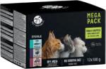 Pet Republic PetRepublic nedves macskaeledel sterilizálás után darabok finom mártásban MIX 3 ízben 12x100g