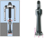 BETA 1544/5 Négykörmös belső csapágylehúzó, barnított (BETA 1544/5) (BETA-015440150)