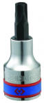 KING TONY torxbitfej 1/2" T45 rövid