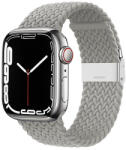 Crong Wave Band - Fonott szíj Apple Watchhoz 38/40/41/42 mm világosszürke (CRG-40WAV-CMP)