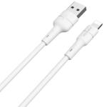 BOROFONE szilikon - USB-Lightning csatlakozókábel 1 m fehér (BFO-BX30-L-W)