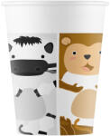 Procos Vidám állatos papírpohár 8db-os szett 200ml (96599)