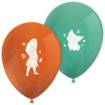 Procos Disney Hercegnők Vaiana 2 narancssárga-türkiz zöld 8db-os lufi szett (97427)