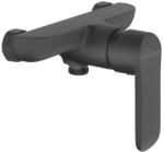INVENA SIROS BLACK zuhanycsaptelep, fali, zuhanyszett nélkül, fekete, waterplating bevonat (90-004-A)