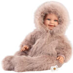 Llorens Llorens: Luka 45cm-es mosolygós baba cumival bársony bundában (74506L) - jatekshop