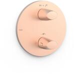 TRES Fuji kád és zuhany csaptelep süllyesztett z termosztáttal arany 28125001OPM (28125001OPM)