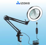 Izoxis Fekete nagyító LED világítással Izoxis