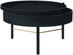 Audo Fekete hamvas dohányzóasztal AUDO FORGATÁS 65 cm (AU-71008-002255)