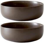 Audo CPH Két sötétbarna-szürke porcelán tál készlet AUDO ÚJ NORM 21, 5 cm (AU-71176-000734)