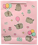 Puckator ajándéktasak (40x35x12cm, XL) rózsaszín, Pusheen lufikkal (5) (GBAG120X)