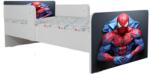  Pat baieti Spiderman 6, Cu Dubla Protectie, cu Saltea SafeNest 140x70 Cm, 2-8 Ani Ptv7934 (PTV7934)