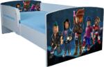  Pat baieti Roblox 2 cu Protectii laterale, cu Saltea SafeNest 130x60 Cm, 2-6 Ani Ptv7592 (PTV7592)