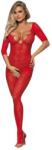 Subblime 951825 - rózsás necc overál - (piros) - S-L - shop