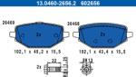 ATE Set placute frana ATE 13.0460-2656.2 (13.0460-2656.2)