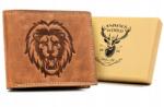  Férfi bőr pénztárca N992-CHM-LION-1768 C- - Barna- (5903051211768)