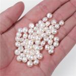  Perle de Cultura Rondele Margele Pentru Cercei 12-12, 5 x 12-12, 5 x 7 mm - AAA - Jumatate Forat - 1 Pereche