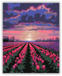  Naplemente a Tulipánmező Felett - számfestő készlet