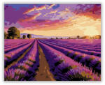  Levendulamező Alkonyatban - számfestő készlet