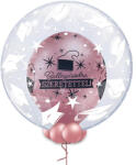  Ballagási Lufiban Lufi, Héliummal töltve, gallérral, 60cm, Chrome Pink belső lufival (LUFI326781)