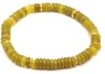 R. M. ékszer Ásvány karkötők Jáde new korong karkötő köztessel 6x2mm (060014)